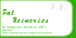 pal meinerics business card